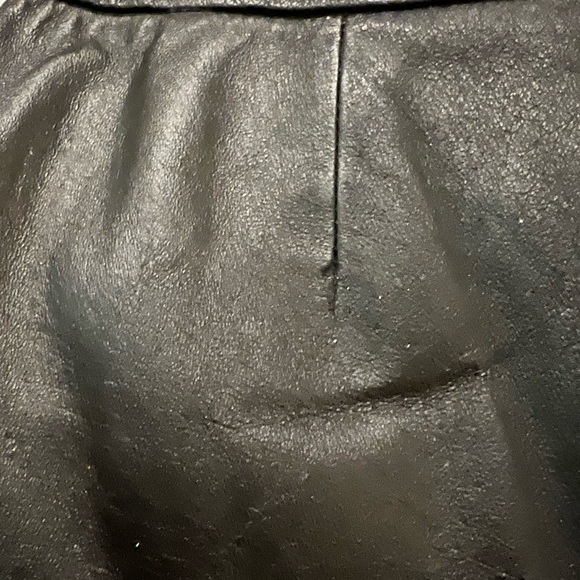 Chadwick’s Black Genuine Leather‎ Pants Women’s Size 6 Straight Leg - Picture 4 of 5